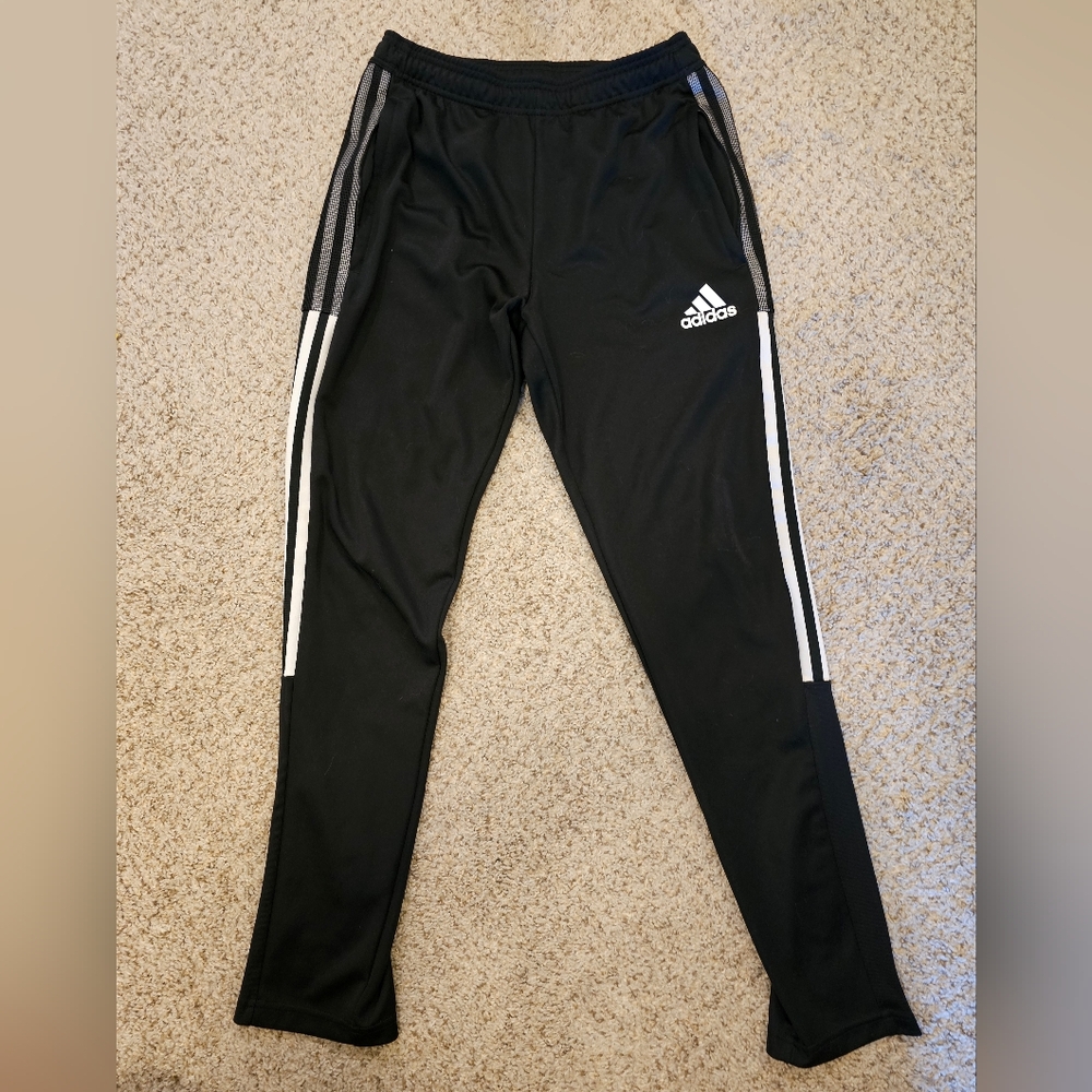 Adidas Black Track Pants, Size Small